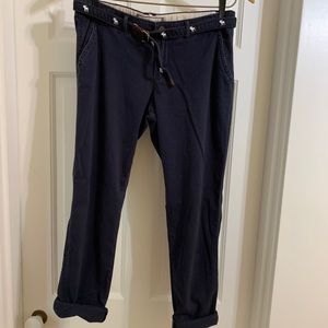 Abercrombie & Fitch Navy Chinos